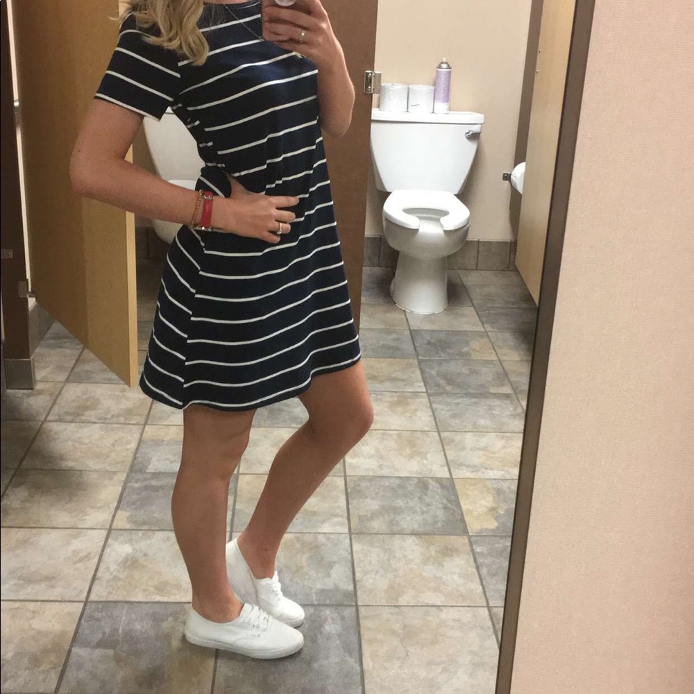 Cross back dress